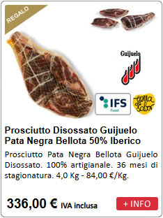 Prosciutto iberico pata negra bellota guijuelo disossato